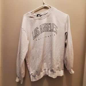 White Los Angeles crewneck sweatshirt